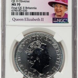 1000 Modern Bullion Coins (2023 Silver Britannia Queen 1 oz FR Queen Elizabeth II)