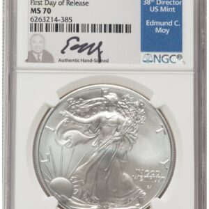 2021 Modern Bullion Coins (2021 Silver Eagle Type 2 FDR Ed Moy)