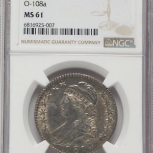 1814 Bust Half Dollars (1814 50C E/A in STATAS O-108a, MS)