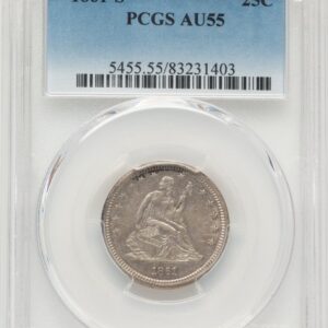 1861-S Seated Quarters (1861-S 25C)