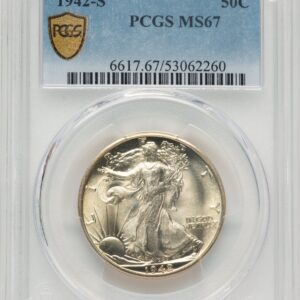 1942-S Walking Liberty Half Dollars (1942-S 50C PCGS Secure)