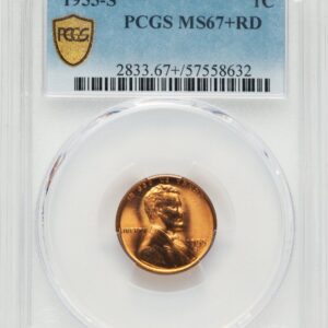 1955-S Lincoln Cents (1955-S 1C, RD PCGS Secure PCGS Plus)