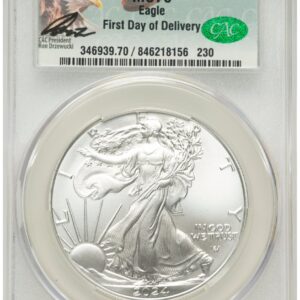 2024 Modern Bullion Coins (2024 Silver Eagle First Day of Delivery Ron Drzewuki)