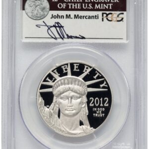 2012-W Modern Bullion Coins (2012-W Proof Platinum Eagle 1 oz FS John Mercanti)