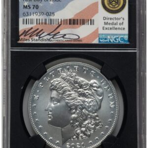 1000 Modern Bullion Coins (2021 S$1 6 Coin Morgan & Peace Dollar Set, MS FDI Miles Standish Blk Core)