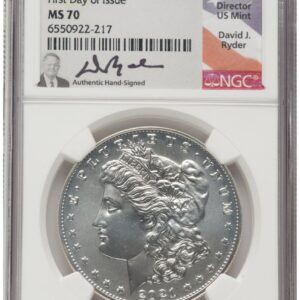 1000 Modern Bullion Coins (2021 S$1 6 Coin Morgan & Peace Dollar Set, MS FDI David J Ryder)