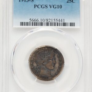 1913-S Barber Quarters (1913-S 25C)