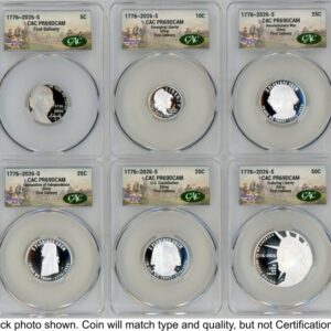 1000 Modern Bullion Coins (2026 10 Coin Semiquincentennial Silver Proof Set First Delivery America 250)