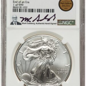 2021 Modern Bullion Coins (2021 Silver Eagle Type 1 Mark Salzberg Hand Select Label)