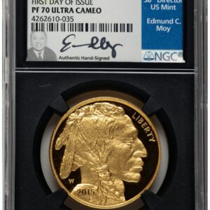 2015-W Modern Bullion Coins (2015-W Proof Gold Buffalo 1 oz FDI Ed Moy Blk Core)