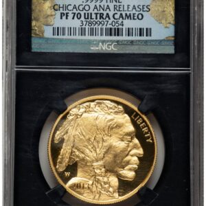 2013-W Modern Bullion Coins (2013-W Proof Gold Buffalo 1 oz Chicago ANA Gold Buffalo Label Blk Core)