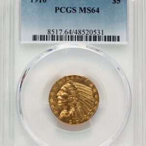 1910 Indian Half Eagles (1910 $5)