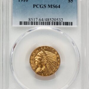 1910 Indian Half Eagles (1910 $5)