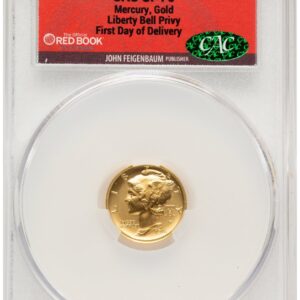 1000 Modern Bullion Coins (2026 2 Coin Best of the Mint 1916 Mercury Dime Gold 1/10 oz and Silver 1 oz Medal Set First Day of Delivery Red Book)