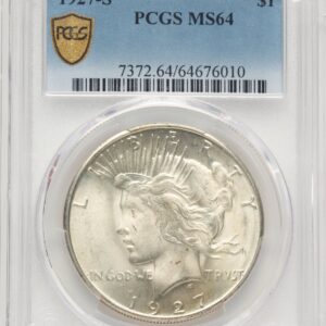 1927-S Peace Dollars (1927-S S$1 PCGS Secure)