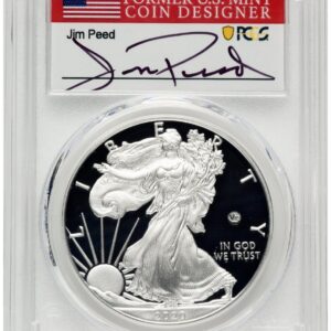 2020-W Modern Bullion Coins (2020-W Proof Silver Eagle V75 Privy 1 oz FDI Jim Peed)