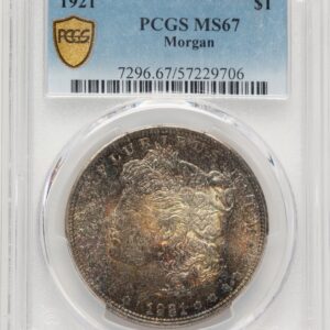 1921 Morgan Dollars (1921 S$1 Morgan, MS PCGS Secure)