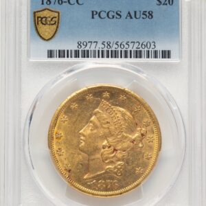 1876-CC Liberty Double Eagles (1876-CC $20 PCGS Secure)
