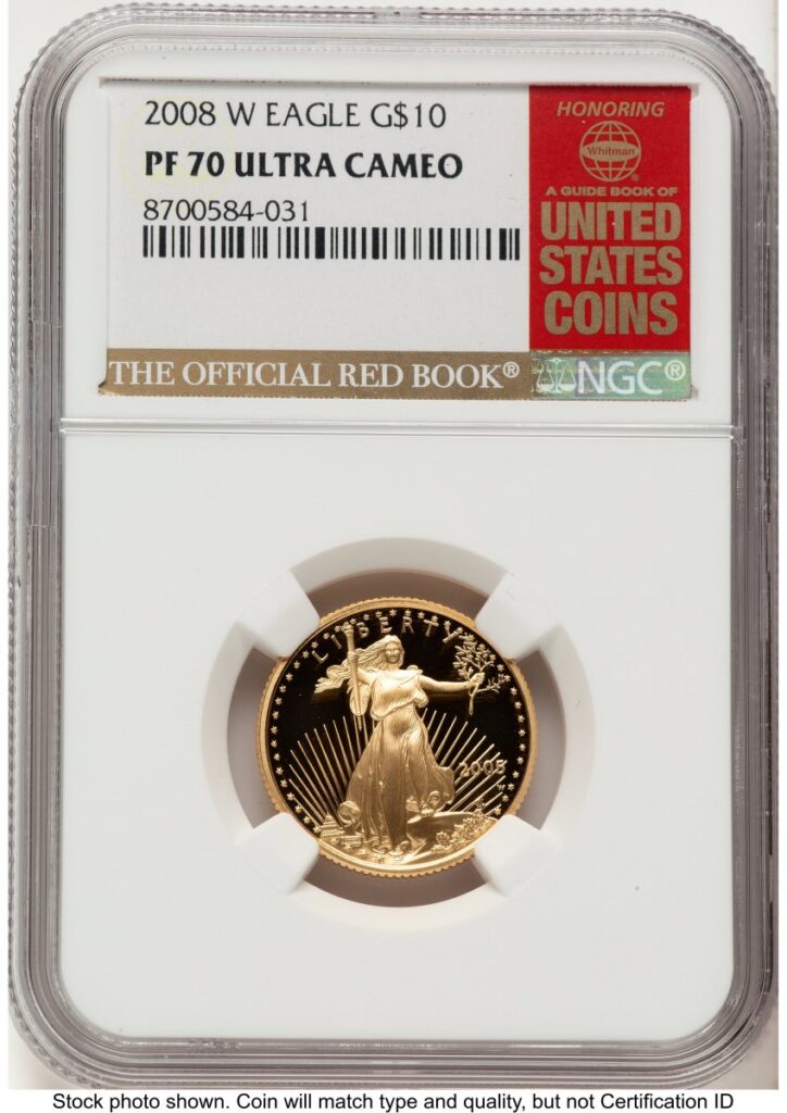 2008-W Modern Bullion Coins (2008-W Proof Gold Eagle 1/4 oz Red Book)