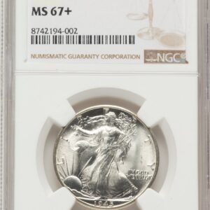 1945-D Walking Liberty Half Dollars (1945-D 50C NGC Plus)
