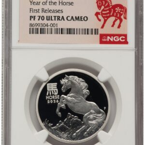 1000 Modern Bullion Coins (2026 Platinum Perth Lunar Horse 1 oz FR Horse Label)