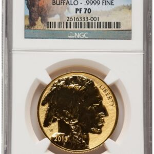 2013-W Modern Bullion Coins (2013-W Reverse Proof Gold Buffalo 1 oz Bison Label)
