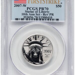 2007-W Modern Bullion Coins (2007-W Reverse Proof Platinum Eagle 1/2 oz FS Flag)