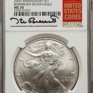 1000 Miscellaneous (2006 3 Coin 20th Anniversary Silver Eagle Set Kenneth Bressett Red Book)
