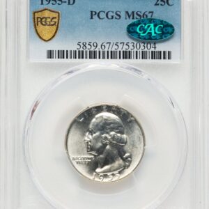 1955-D Washington Quarters (1955-D 25C CAC PCGS Secure)