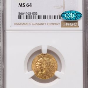 1913 Indian Quarter Eagles (1913 $2 1/2 CAC)