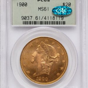 1900 Liberty Double Eagles (1900 $20 CAC)