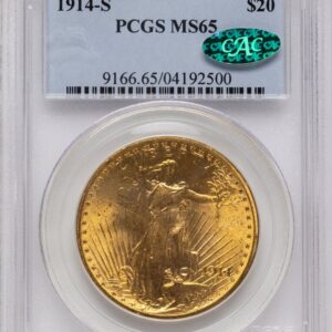 1914-S Saint-Gaudens Double Eagles (1914-S $20 CAC Blue Label)