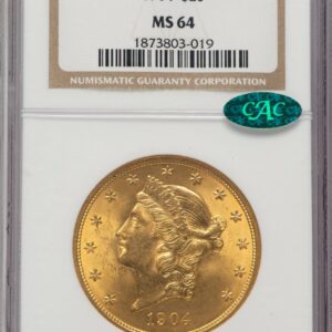 1904 Liberty Double Eagles (1904 $20 Liberty CAC)
