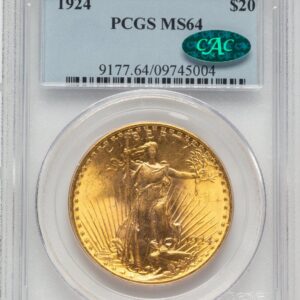 1924 Saint-Gaudens Double Eagles (1924 $20 Saint CAC)