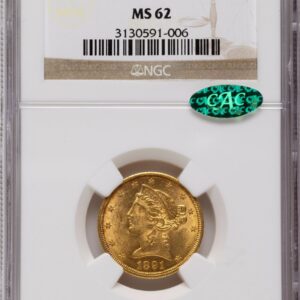 1891-CC Liberty Half Eagles (1891-CC $5 CAC)