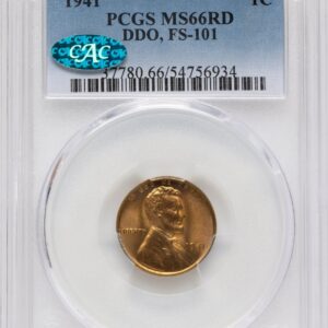 1941 Lincoln Cents (1941 1C Doubled Die Obverse FS-101, RD CAC)
