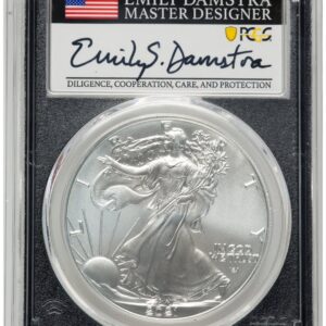 2021 Modern Bullion Coins (2021 Silver Eagle Type 2 FDI Emily Damstra Blk Frame)