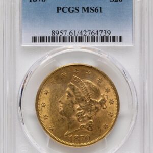 1870 Liberty Double Eagles (1870 $20)