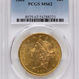 1860 Liberty Double Eagles (1860 $20)