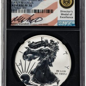 2013-W Modern Bullion Coins (2013-W Proof Silver Eagle 1 oz ER Miles Standish Blk Core)
