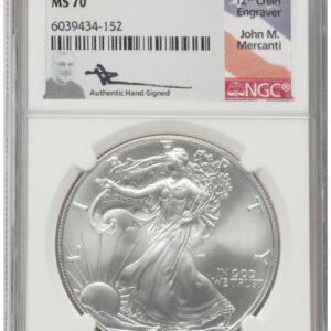 2002 Modern Bullion Coins (2002 Silver Eagle John Mercanti)