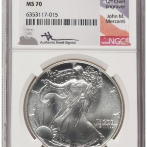 1988 Modern Bullion Coins (1988 Silver Eagle John Mercanti)