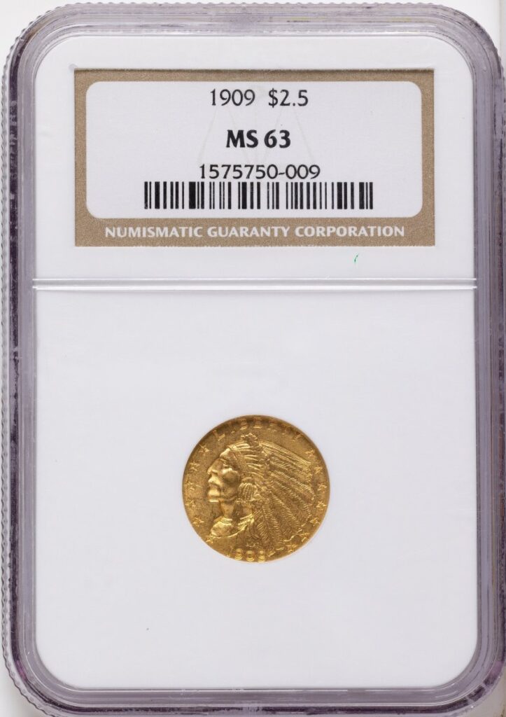 1909 Indian Quarter Eagles (1909 $2 1/2)