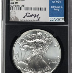 2021 Modern Bullion Coins (2021 Silver Eagle Type 1 ER Ed Moy Blk Core)