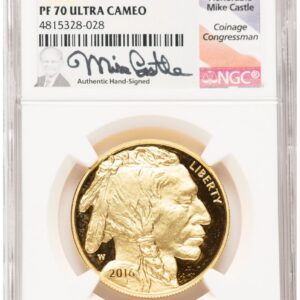 2016-W Modern Bullion Coins (2016-W Proof Gold Buffalo 1 oz Mike Castle)