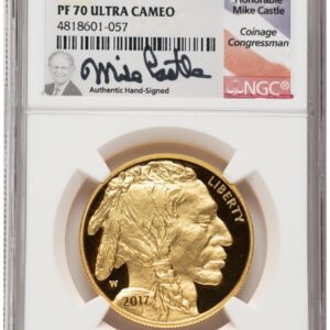 2017-W Modern Bullion Coins (2017-W Proof Gold Buffalo 1 oz Mike Castle)