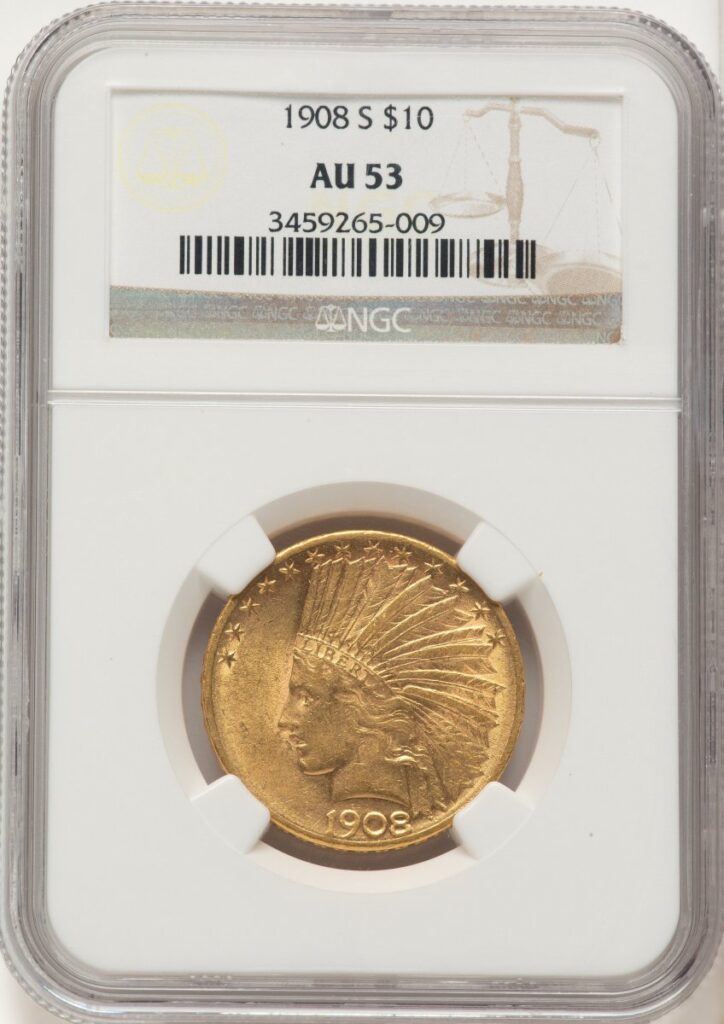1908-S Indian Eagles (1908-S $10)