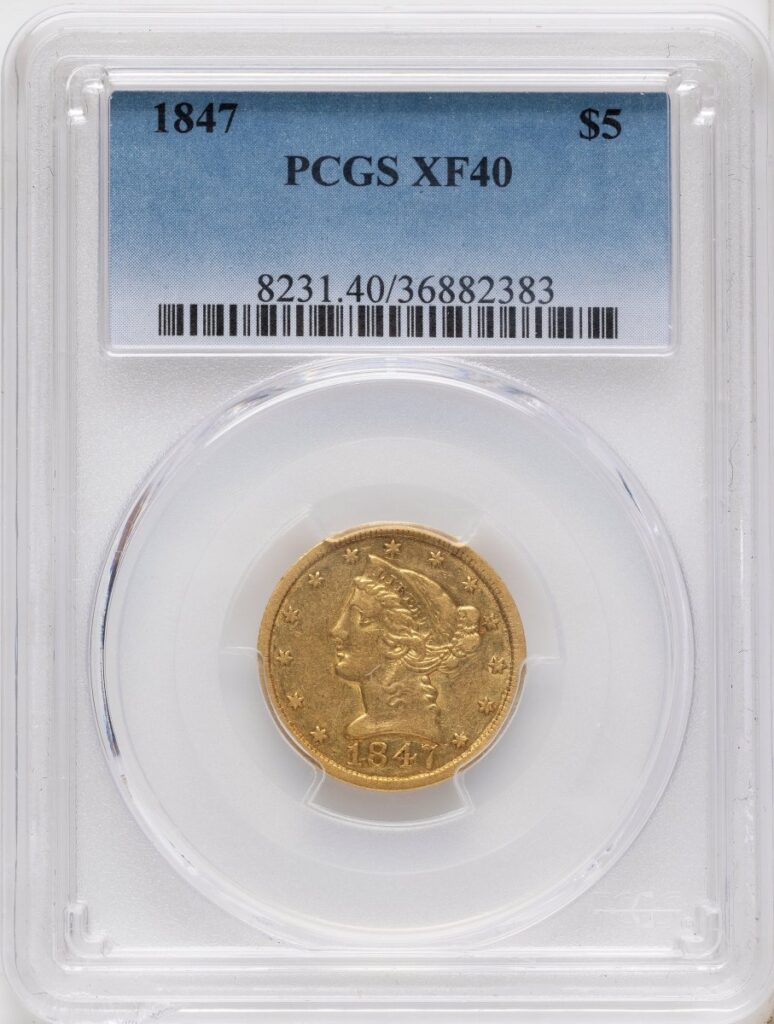 1847 Liberty Half Eagles (1847 $5)