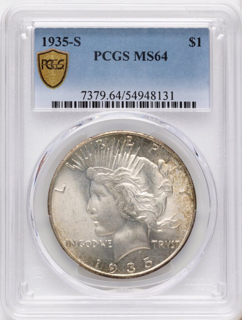1935-S Peace Dollars (1935-S S$1 PCGS Secure)