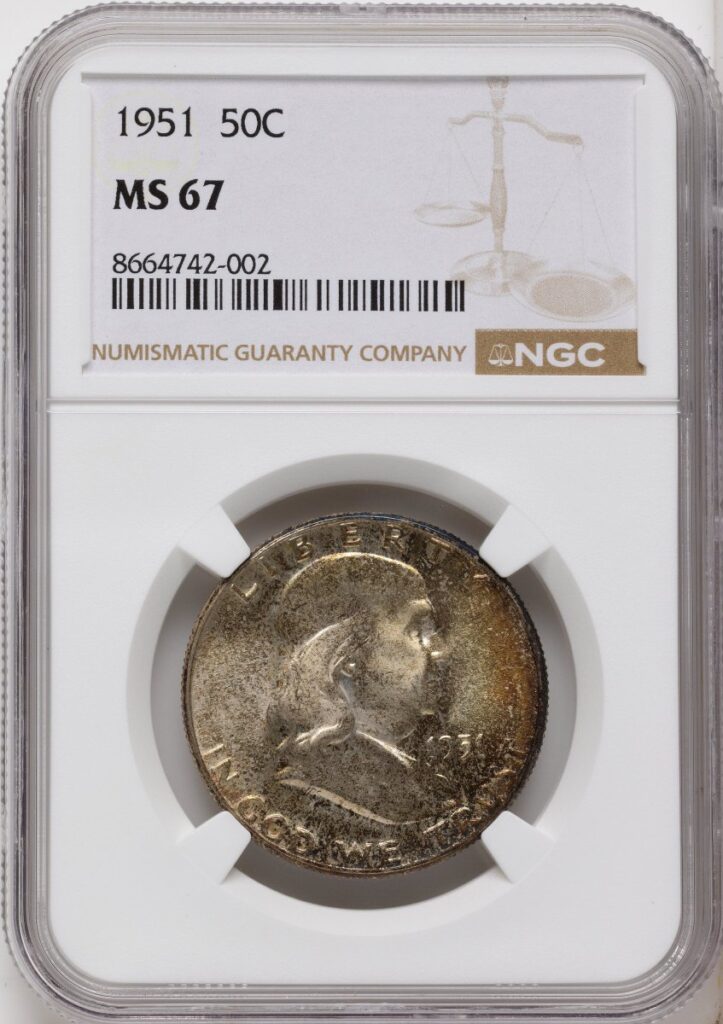 1951 Franklin Half Dollars (1951 50C)